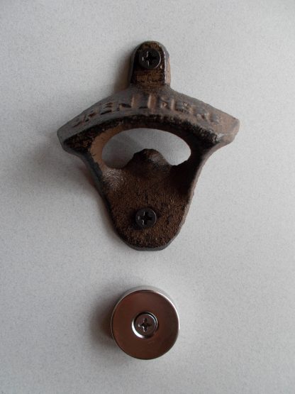 Cast Iron Bottle Opener and Magnet Set - Image 2